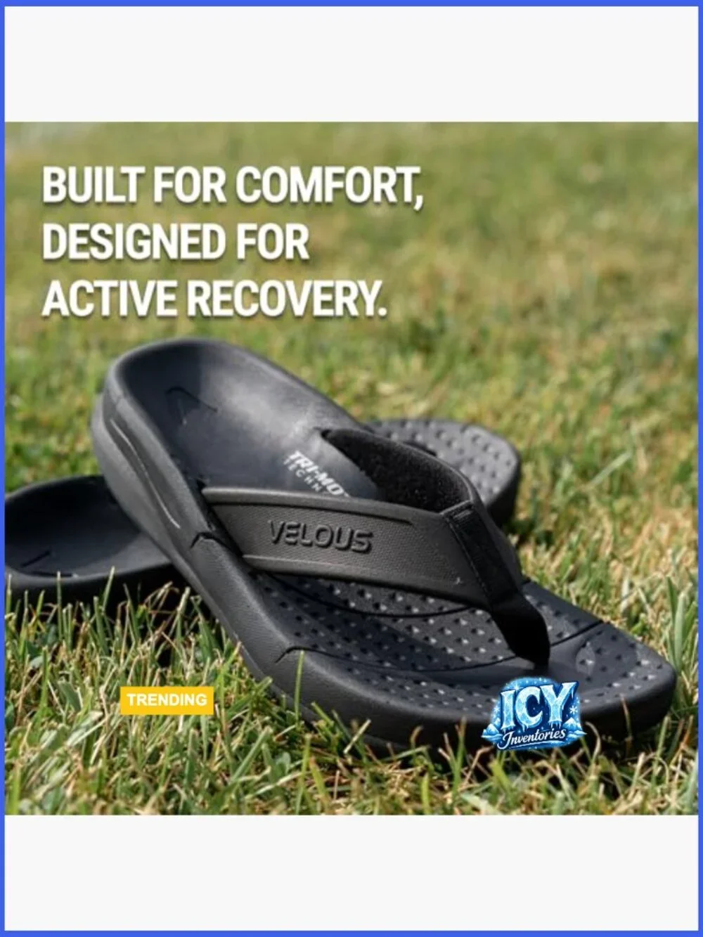 Recovery Sandals with Arch Support - Tri-Motion Technology